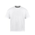 a white crew neck shirt