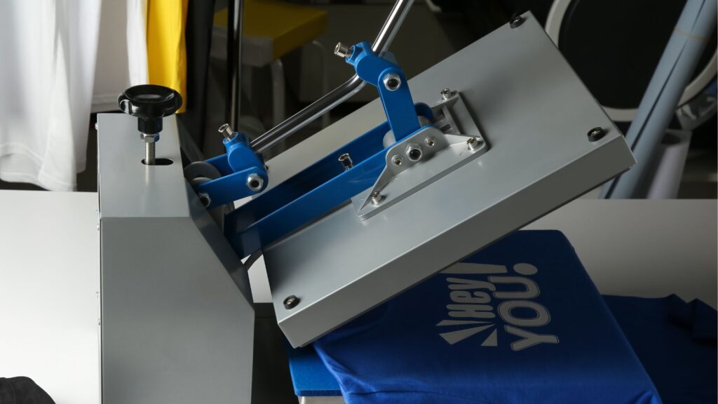 types-of-t-shirt-prints-heat-transfer blue color t-shirt printing