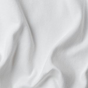 close up of a white cotton knit fabric