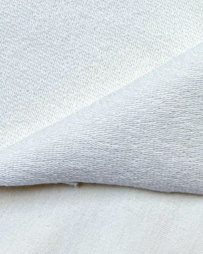 white french terry fabric