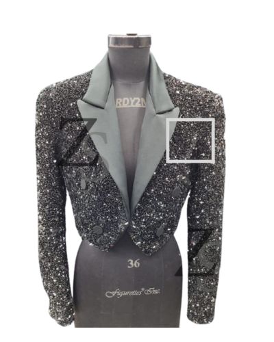 luxury silver jacket