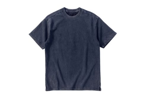 charcoal color enzyme wash t-shirt