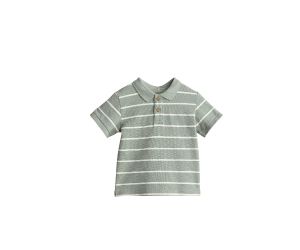 sage green kids polo shirt