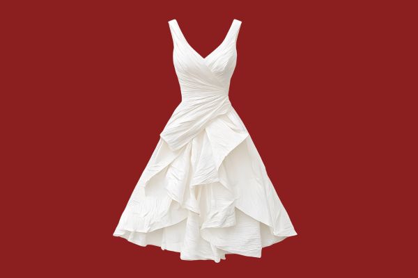 women's white dress