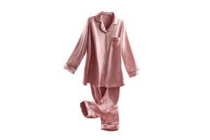 satin pink womens loungewear set