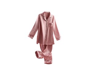 satin pink womens loungewear set