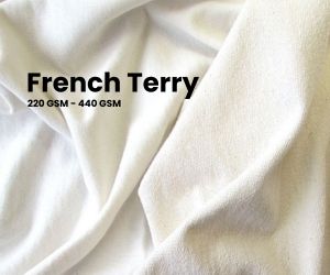 close up of french terry fabric