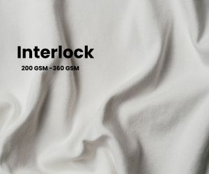 close up of interlock fabric