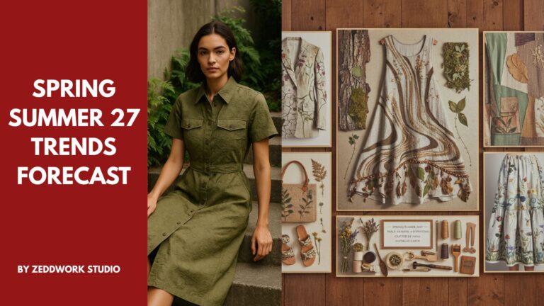 spring summer 2027 fashion forecast moodboard by zeddwork studio a clothing agency
