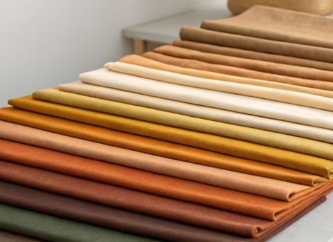 neautral colored fabric swatches assorted for menswear garment designing